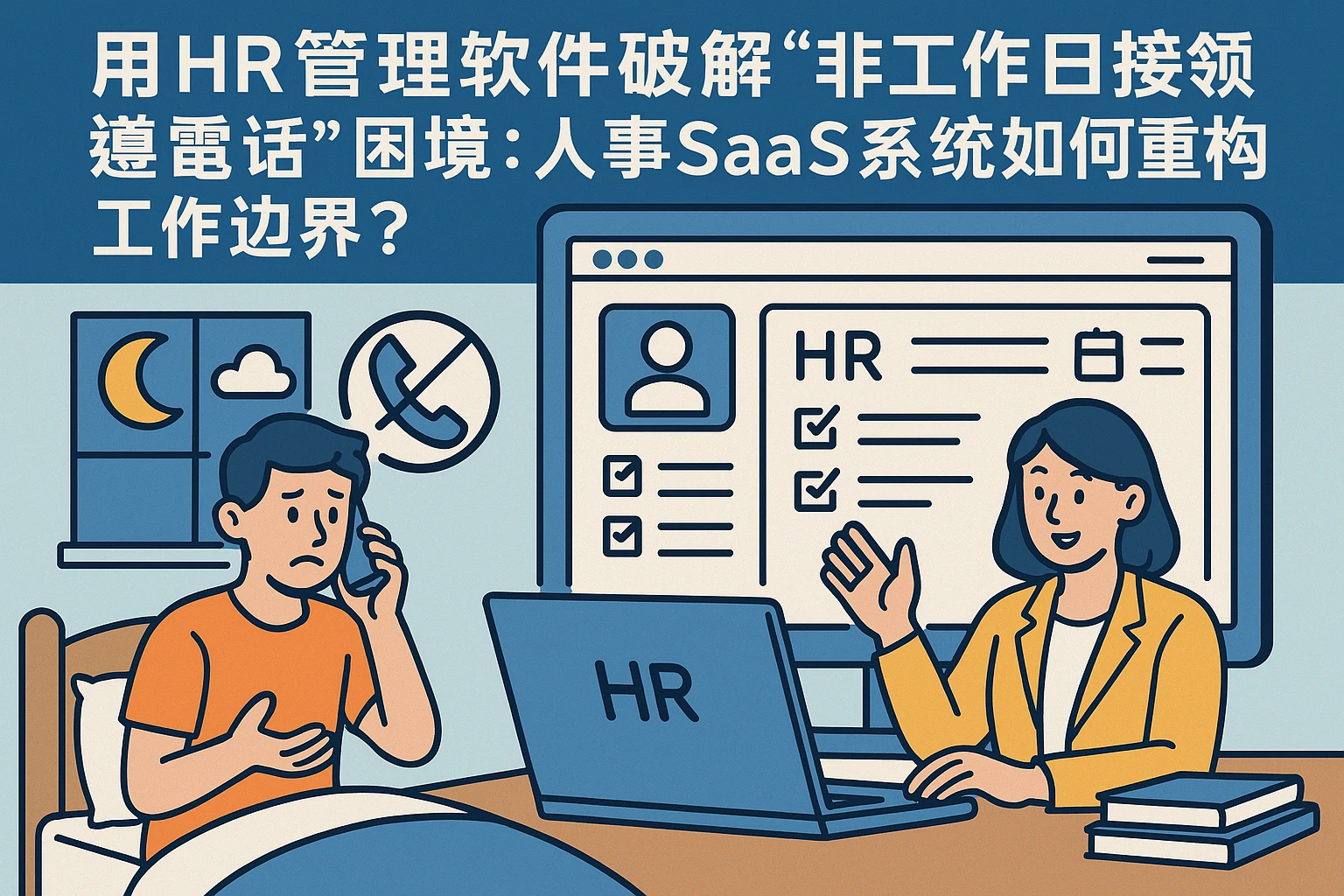 用HR管理软件破解“非工作日接领导电话”困境：人事SaaS系统如何重构工作边界？