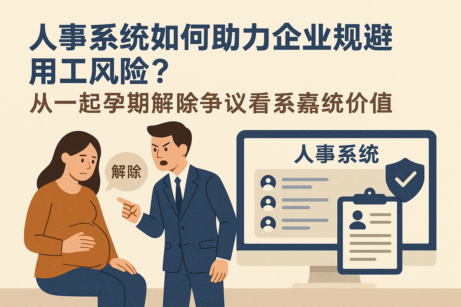 人事系统如何助力企业规避用工风险？从一起孕期解除争议看系统价值