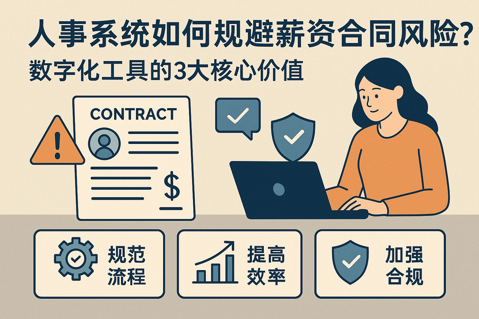 人事系统如何规避薪资合同风险？数字化工具的3大核心价值