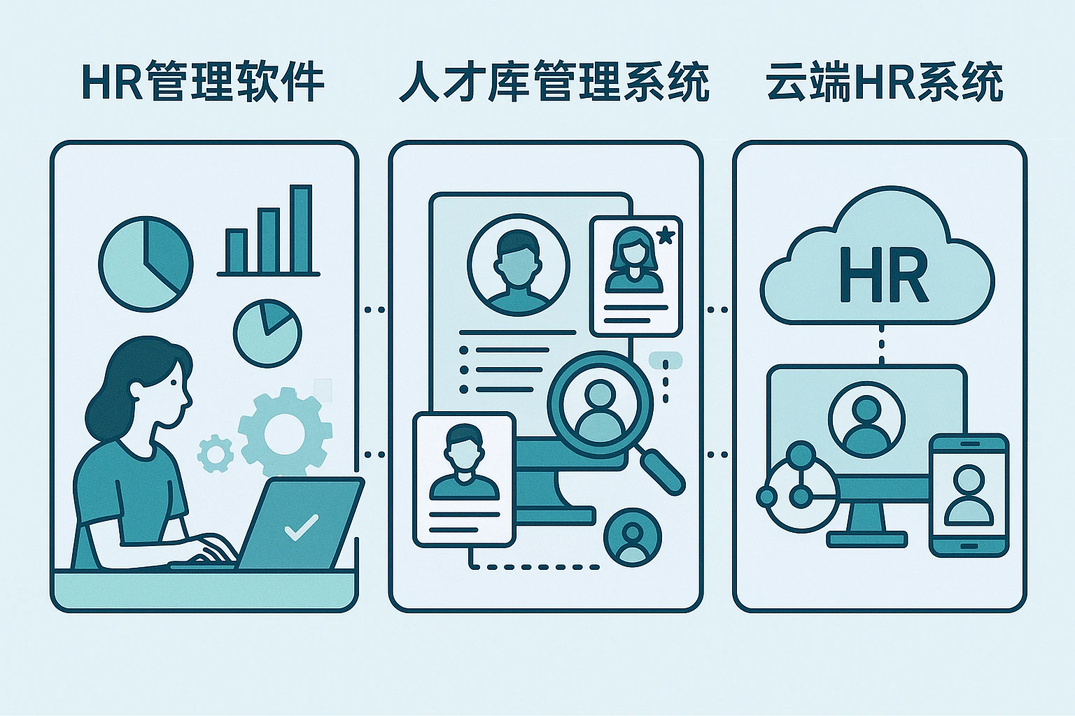 HR管理软件、人才库管理系统与云端HR系统：提升企业人事管理效率的关键