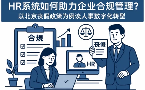 HR系统如何助力企业合规管理？以北京丧假政策为例谈人事数字化转型