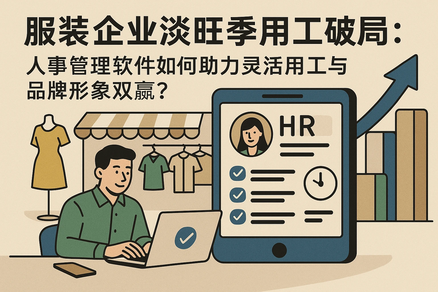 服装企业淡旺季用工破局：人事管理软件如何助力灵活用工与品牌形象双赢？