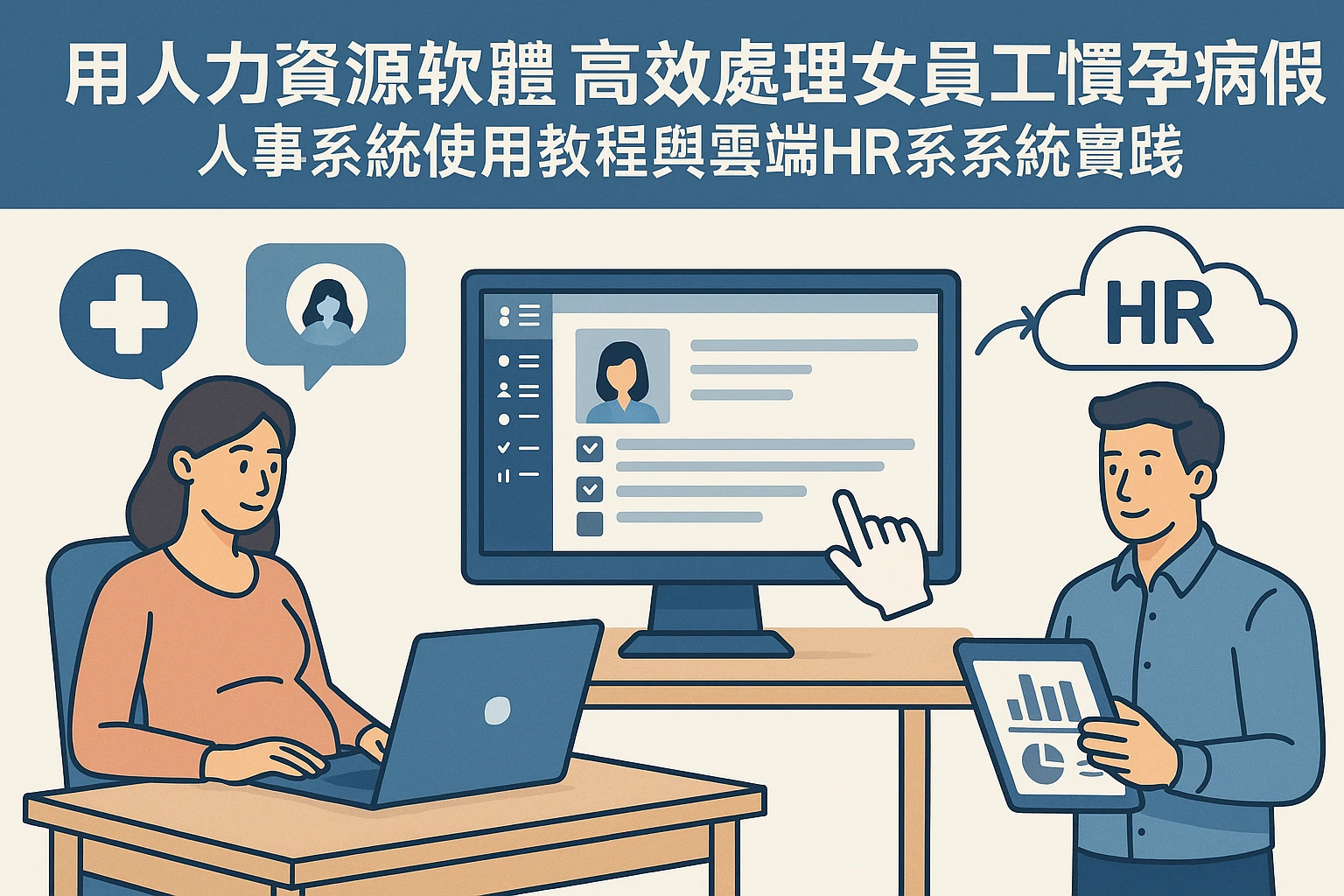 用人力资源软件高效处理女员工怀孕病假：人事系统使用教程与云端HR系统实践