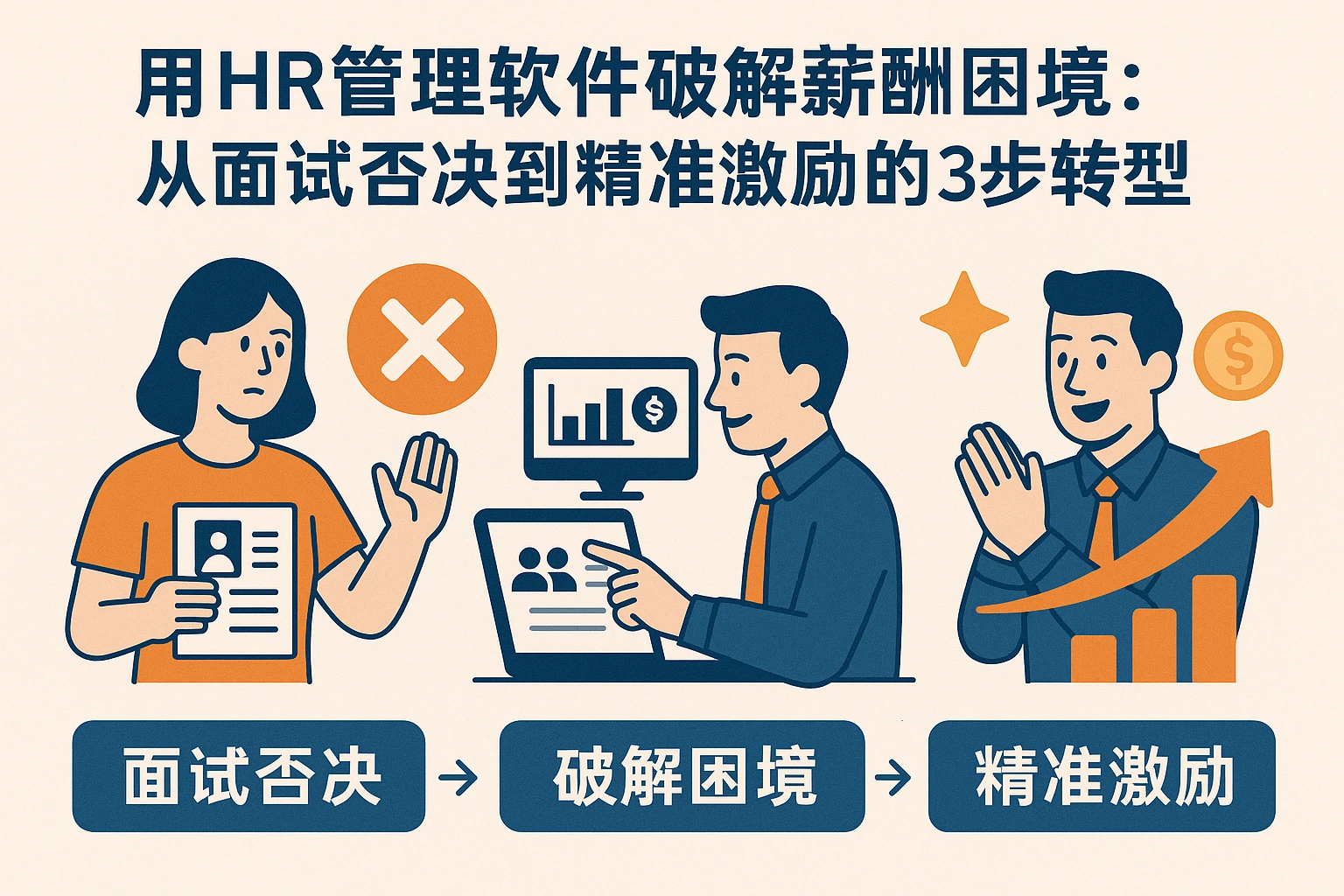 用HR管理软件破解薪酬困境：从面试否决到精准激励的3步转型