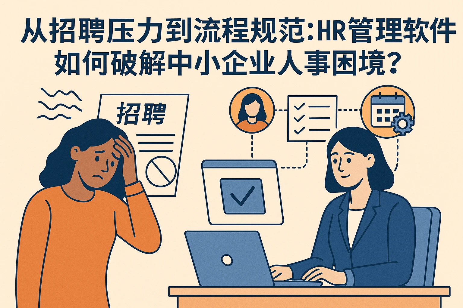 从招聘压力到流程规范：HR管理软件如何破解中小企业人事困境？