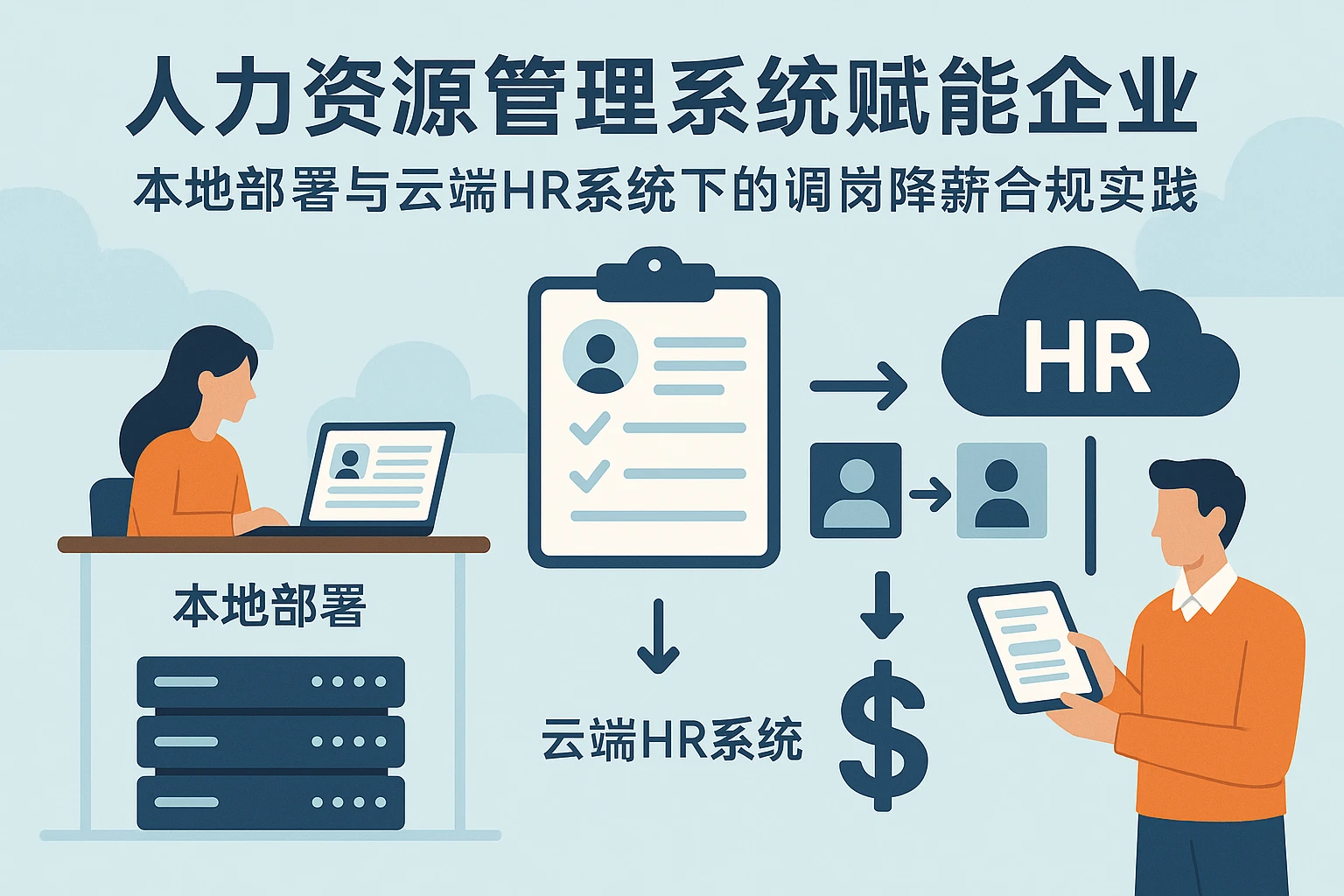 人力资源管理系统赋能企业：本地部署与云端HR系统下的调岗降薪合规实践