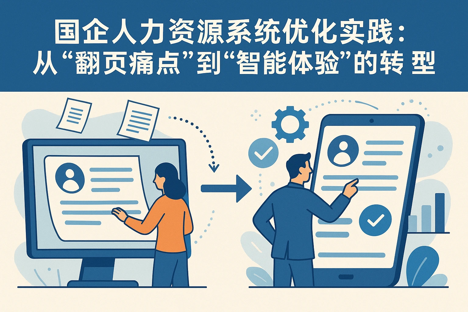 国企人力资源系统优化实践：从“翻页痛点”到“智能体验”的转型