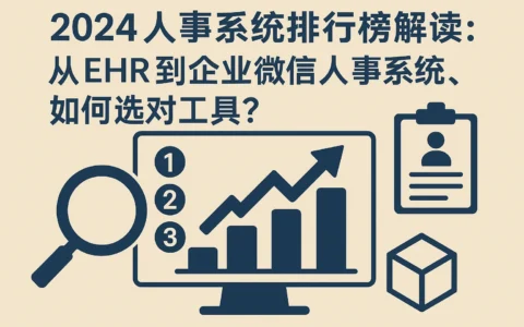 2024人事系统排行榜解读：从EHR到企业微信人事系统，如何选对工具？