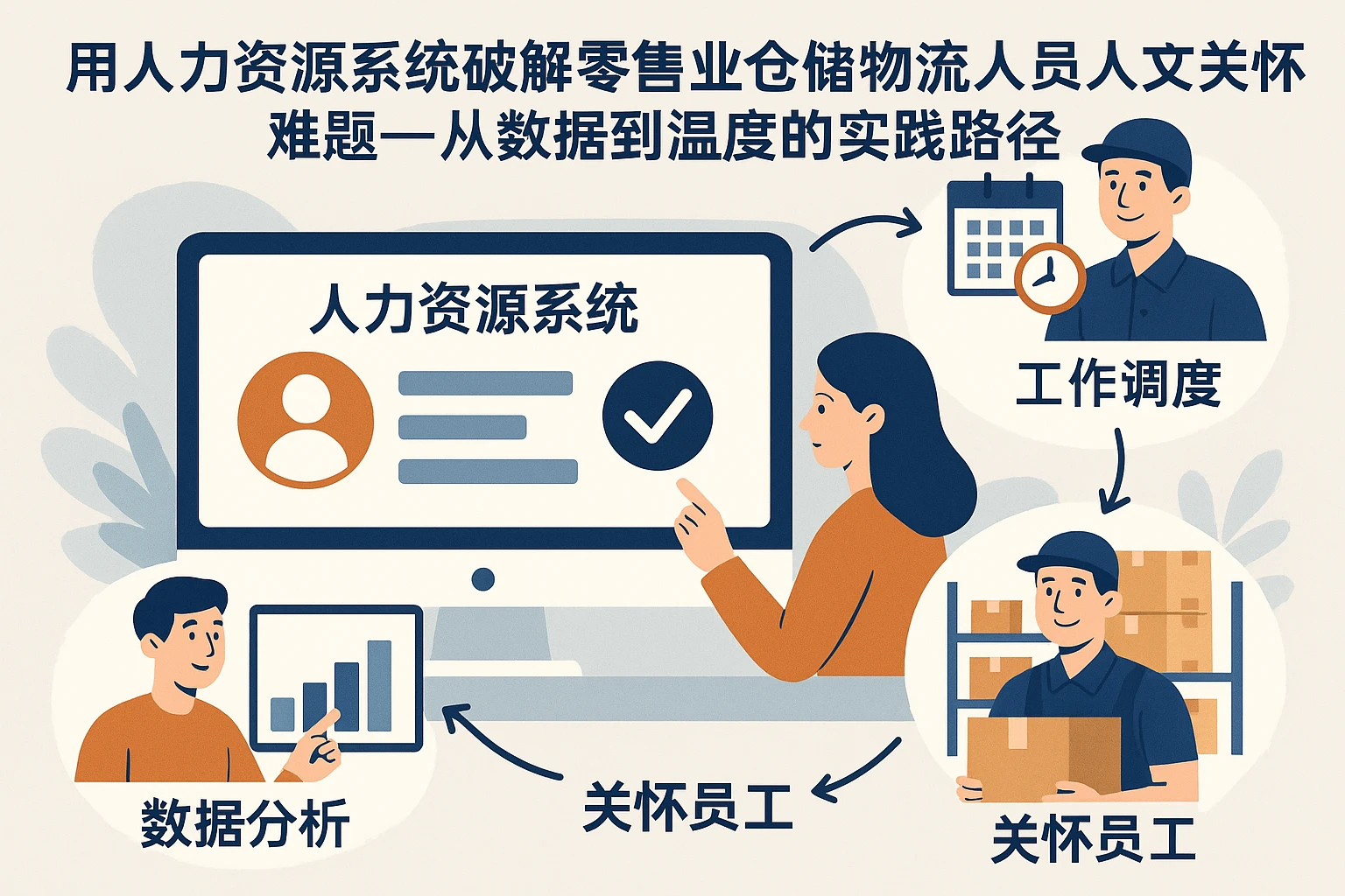 用人力资源系统破解零售业仓储物流人员人文关怀难题——从数据到温度的实践路径
