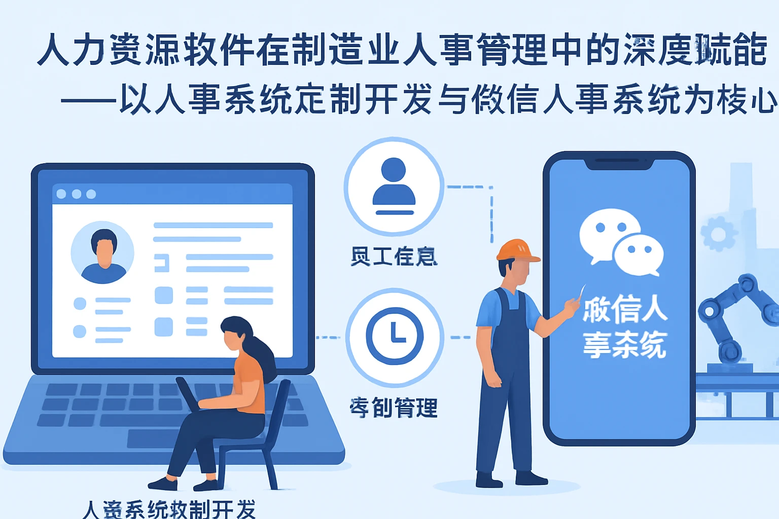 人力资源软件在制造业人事管理中的深度赋能——以人事系统定制开发与微信人事系统为核心