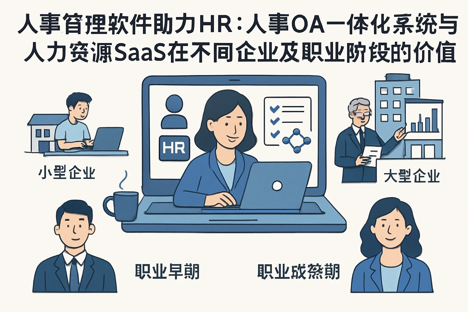 人事管理软件助力HR：人事OA一体化系统与人力资源SaaS在不同企业及职业阶段的价值