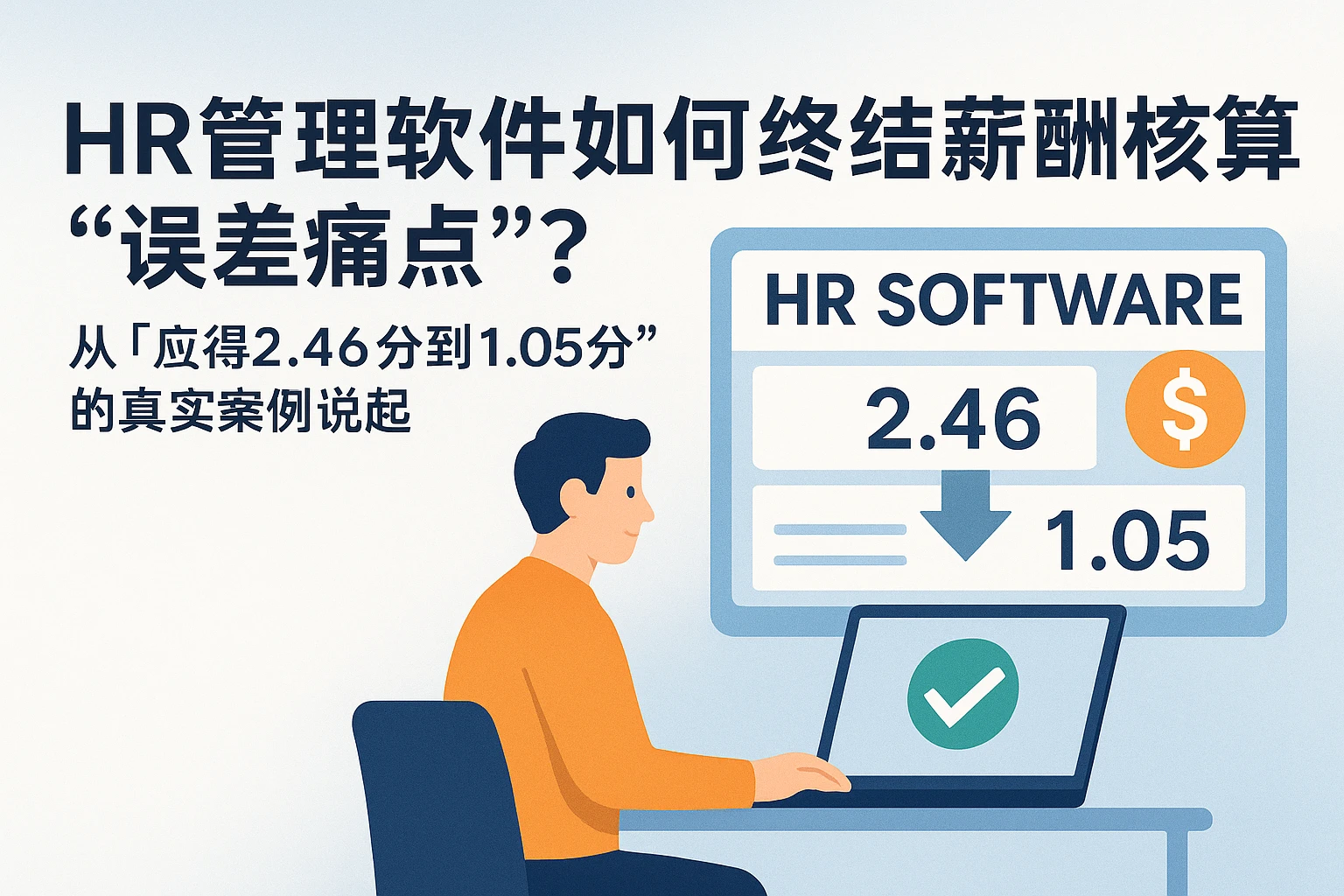 HR管理软件如何终结薪酬核算“误差痛点”？——从“应得2.46分到1.05分”的真实案例说起