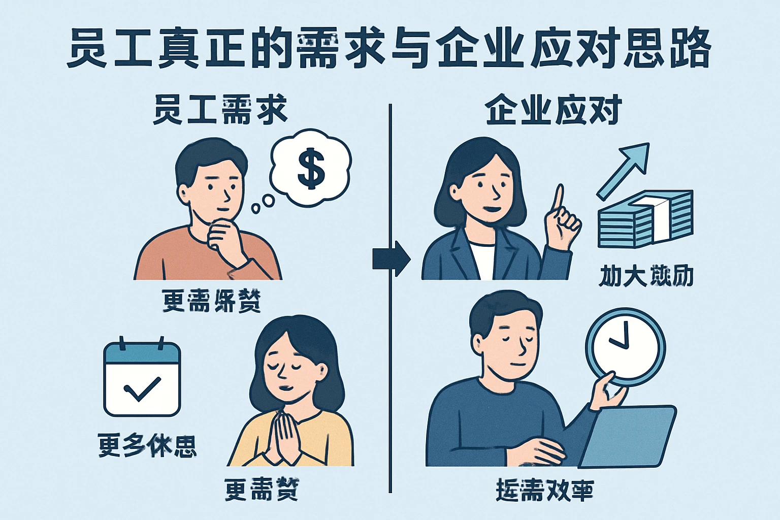 员工真正的需求与企业应对思路