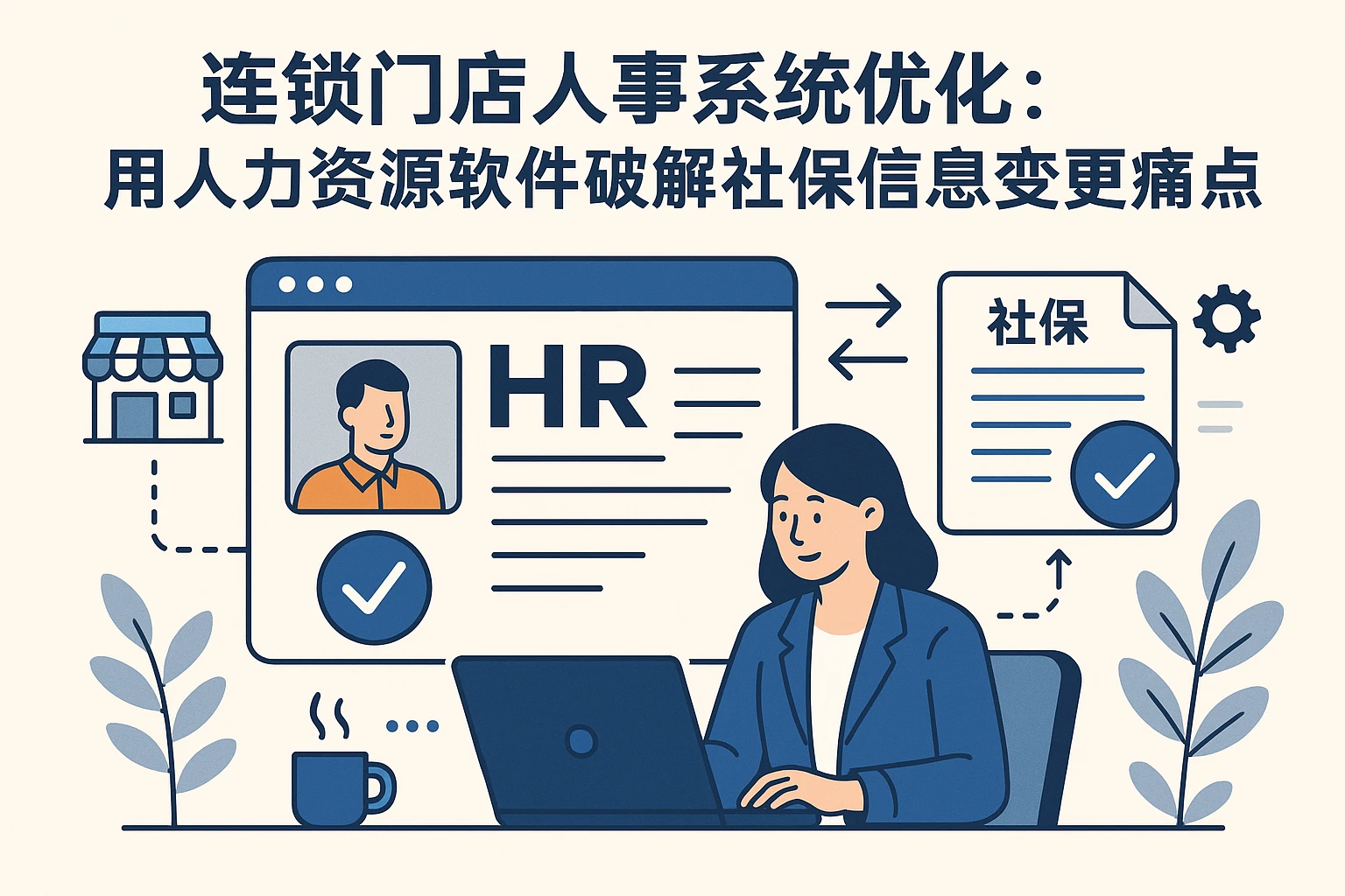 连锁门店人事系统优化：用人力资源软件破解社保信息变更痛点