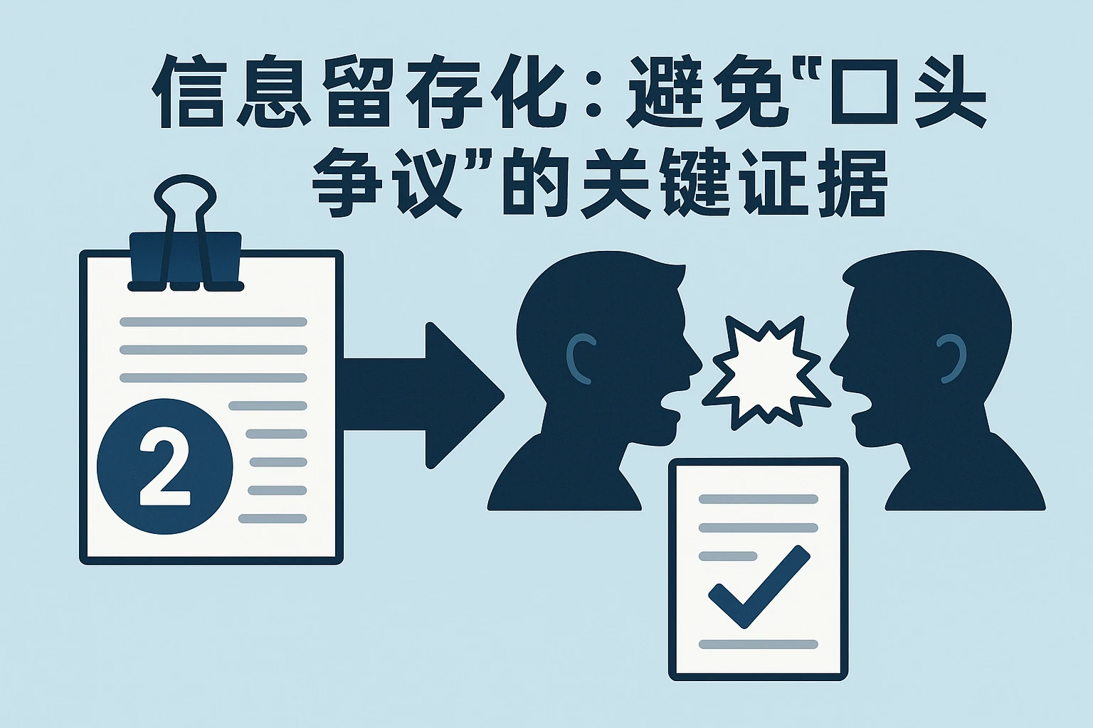 2. 信息留存化：避免“口头争议”的关键证据