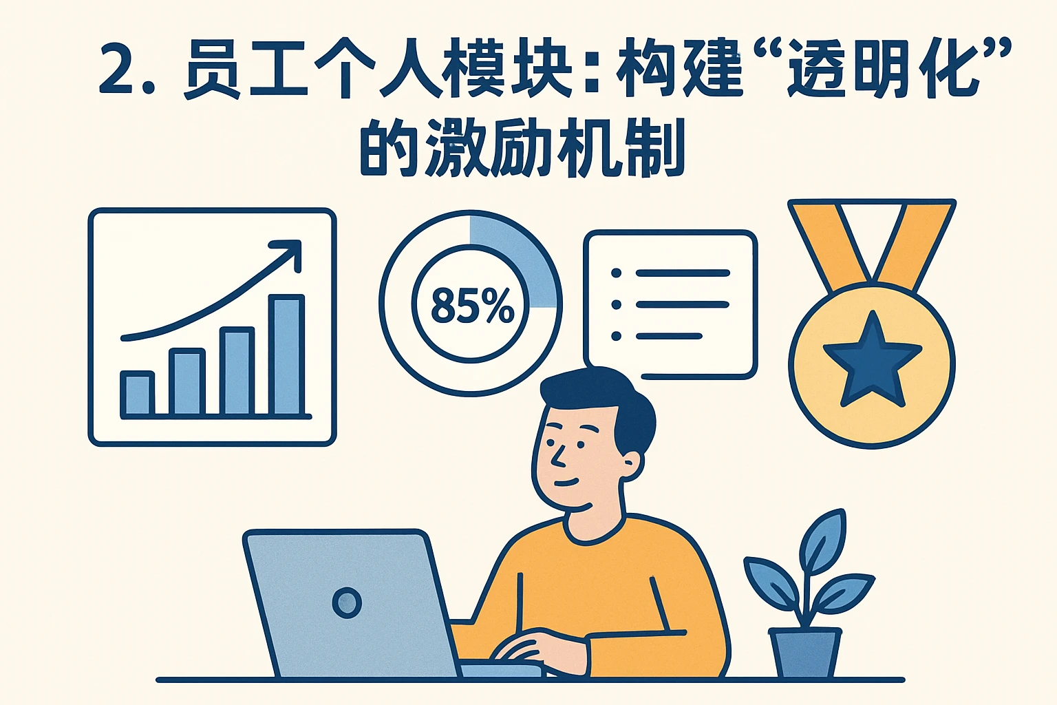 2. 员工个人模块：构建“透明化”的激励机制
