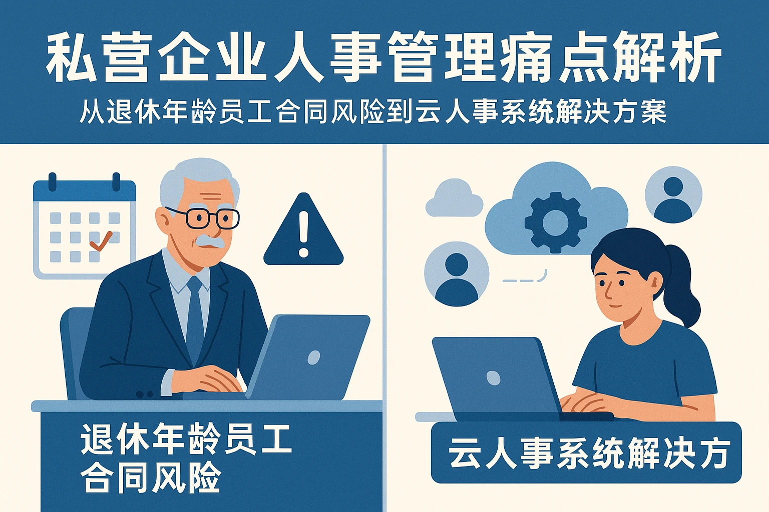 私营企业人事管理痛点解析：从退休年龄员工合同风险到云人事系统解决方案