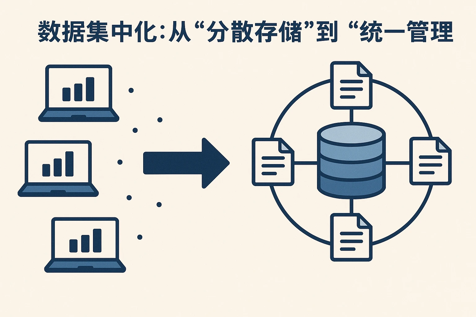 2. 数据集中化：从“分散存储”到“统一管理”