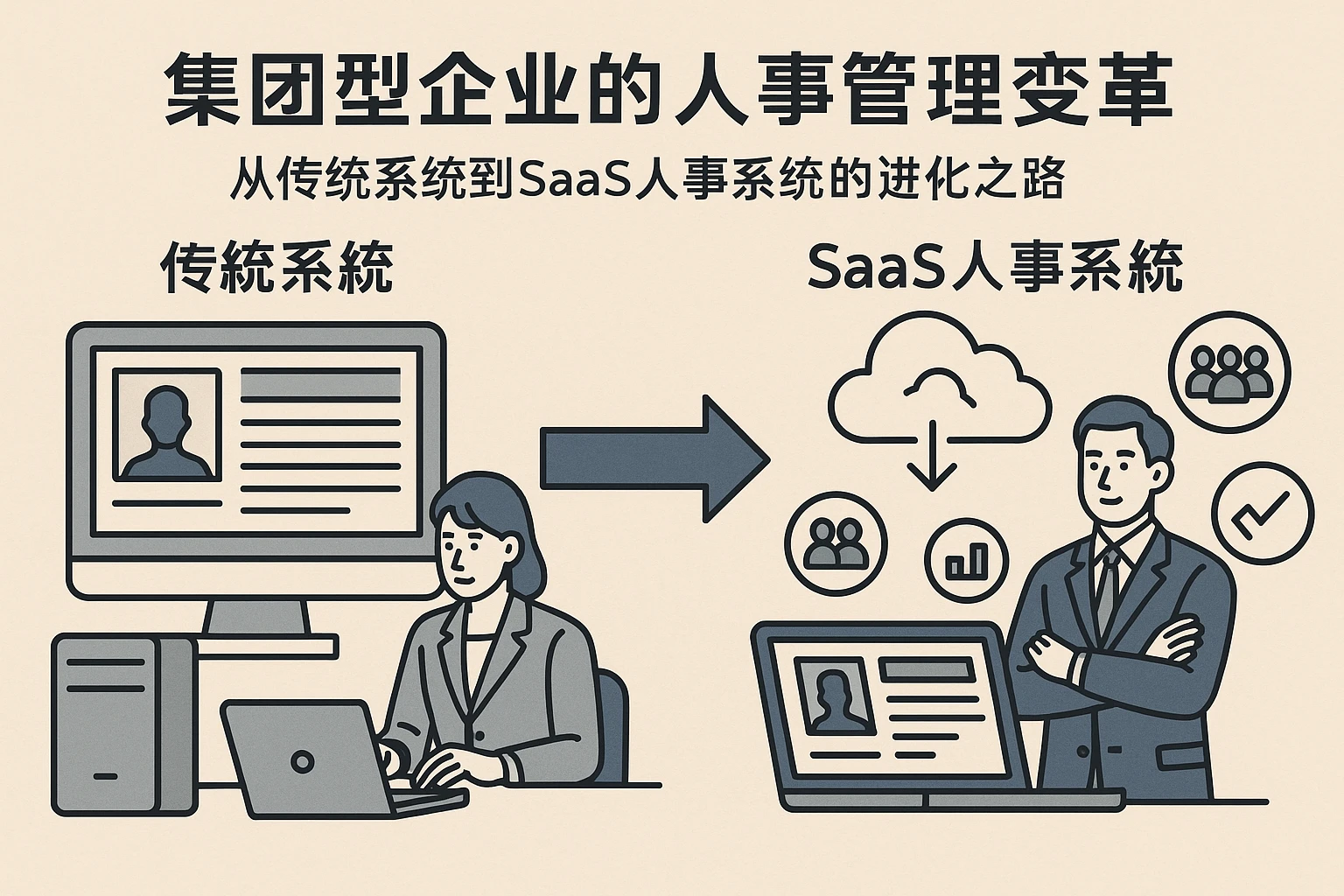 集团型企业的人事管理变革：从传统系统到SaaS人事系统的进化之路
