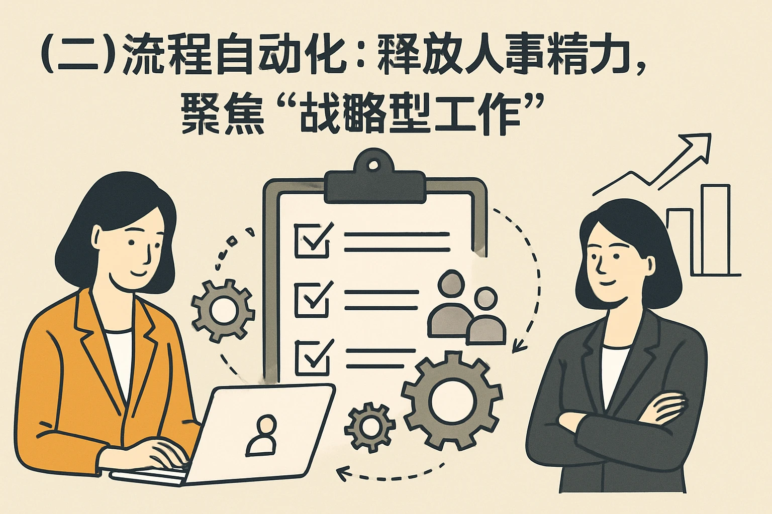（二）流程自动化：释放人事精力，聚焦“战略型工作”