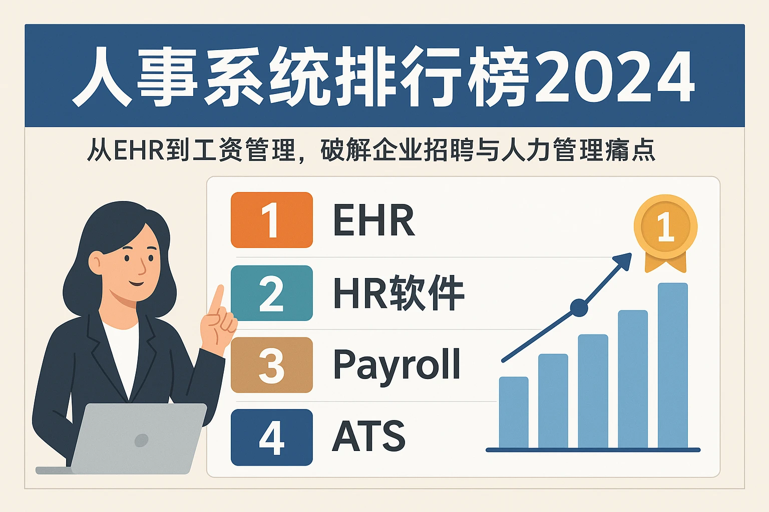 人事系统排行榜2024：从EHR到工资管理，破解企业招聘与人力管理痛点