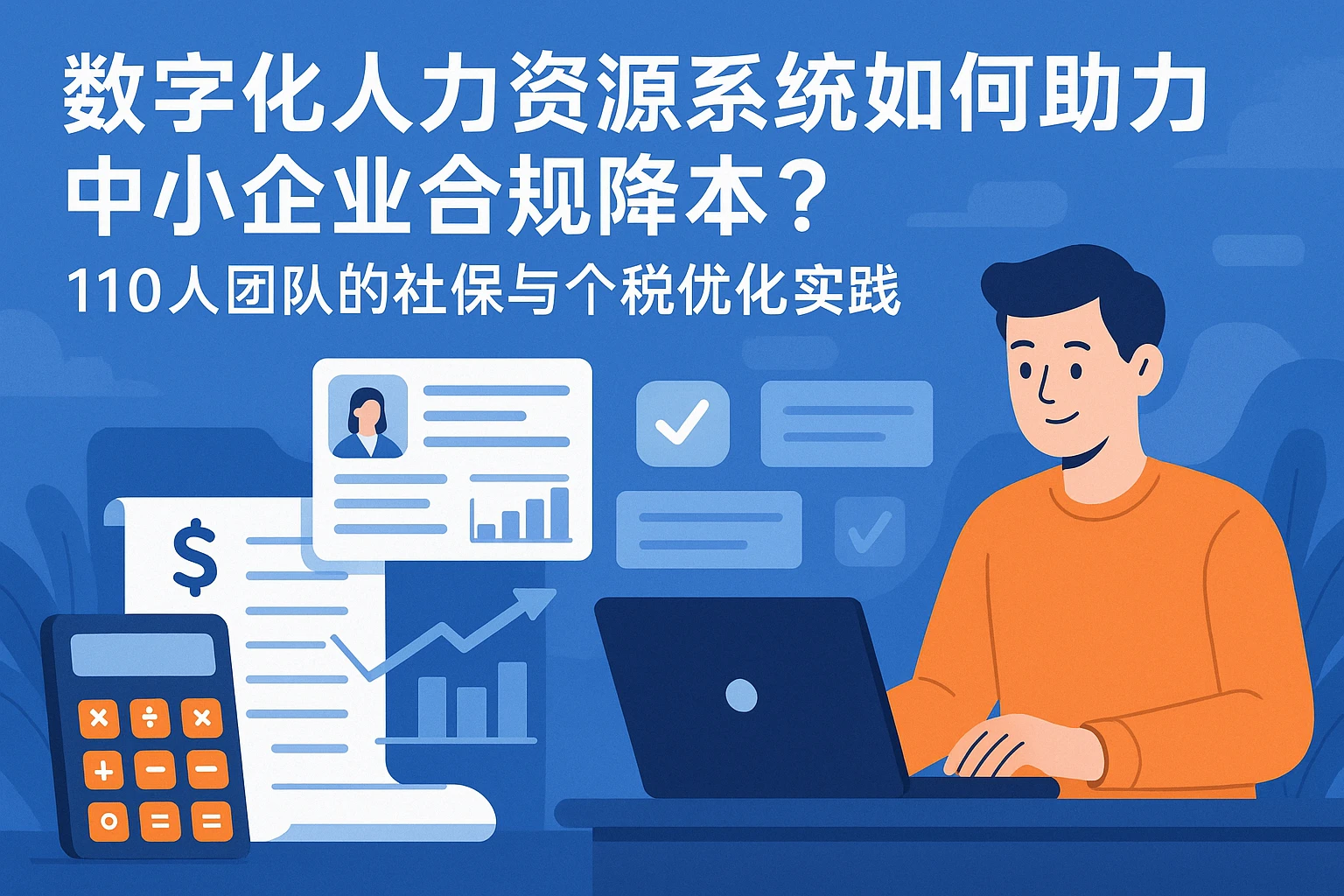 数字化人力资源系统如何助力中小企业合规降本？110人团队的社保与个税优化实践