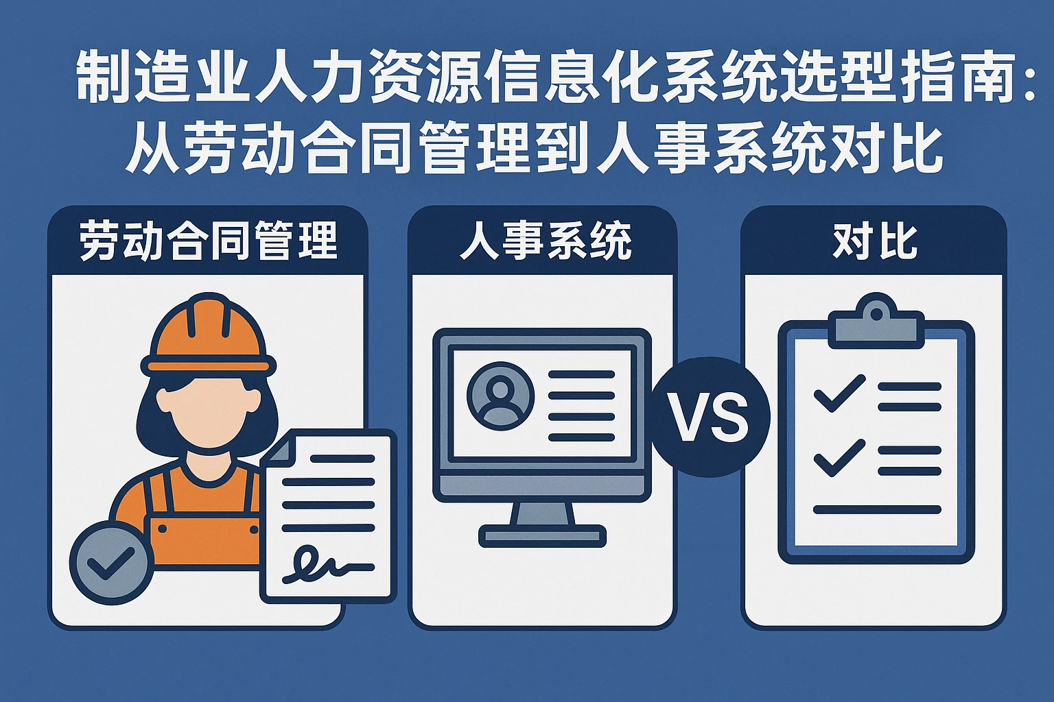 制造业人力资源信息化系统选型指南：从劳动合同管理到人事系统对比