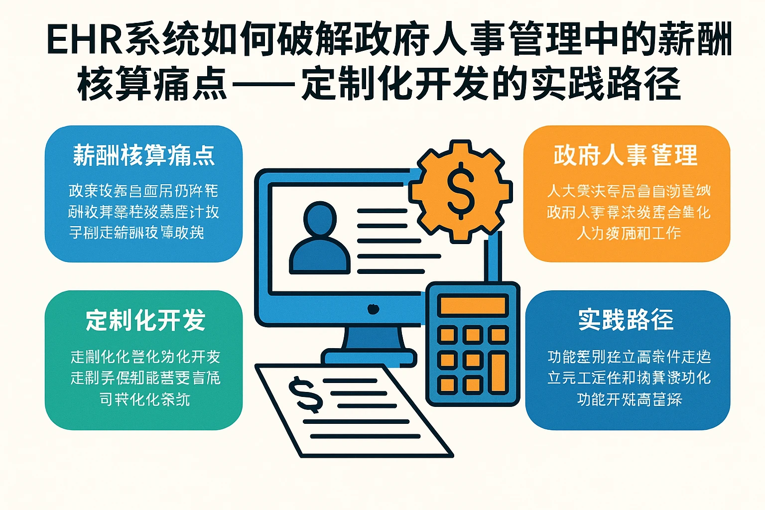EHR系统如何破解政府人事管理中的薪酬核算痛点——定制化开发的实践路径