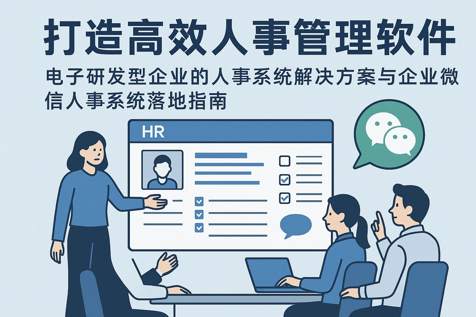打造高效人事管理软件：电子研发型企业的人事系统解决方案与企业微信人事系统落地指南