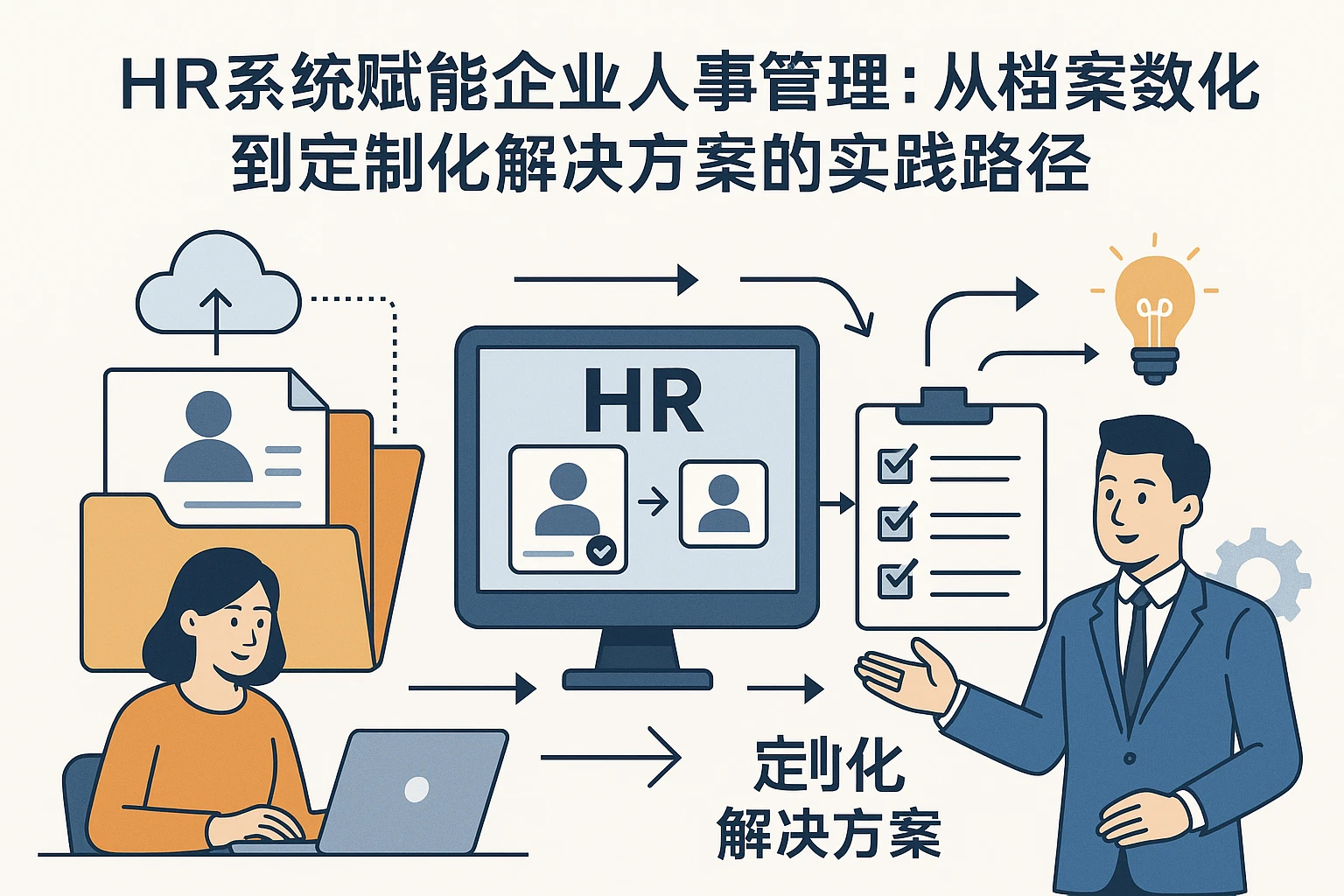 HR系统赋能企业人事管理：从档案数字化到定制化解决方案的实践路径