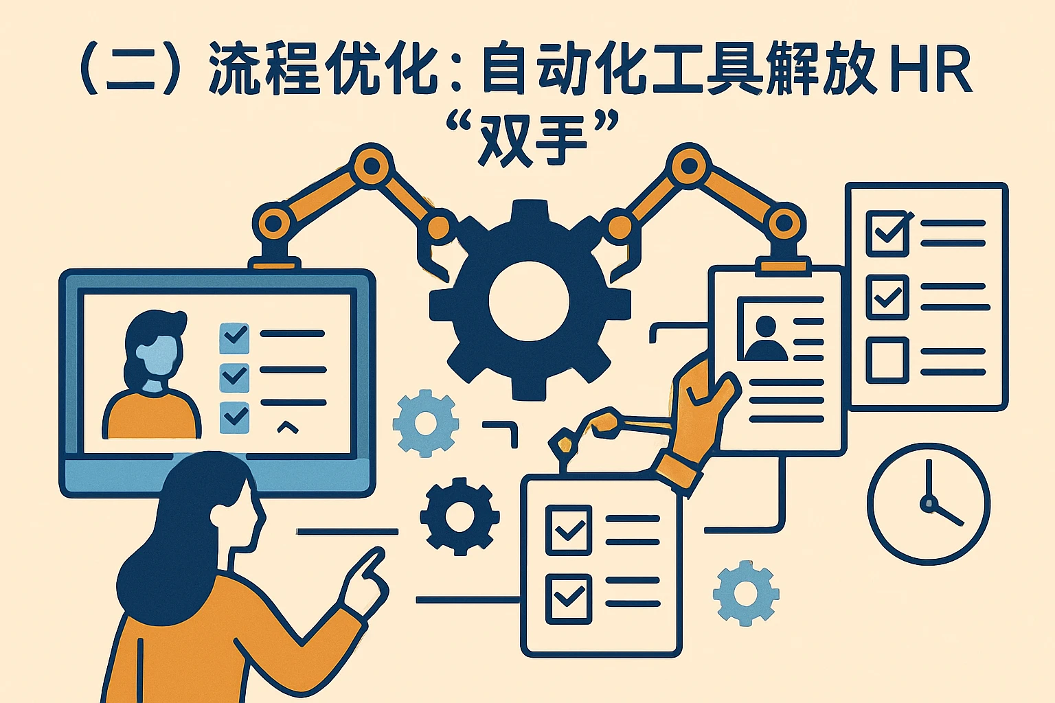 （二）流程优化：自动化工具解放HR的“双手”