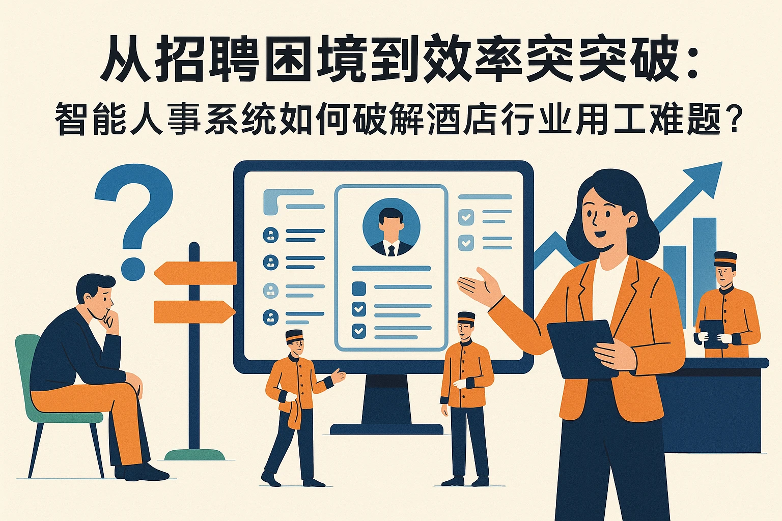 从招聘困境到效率突破：智能人事系统如何破解酒店行业用工难题？