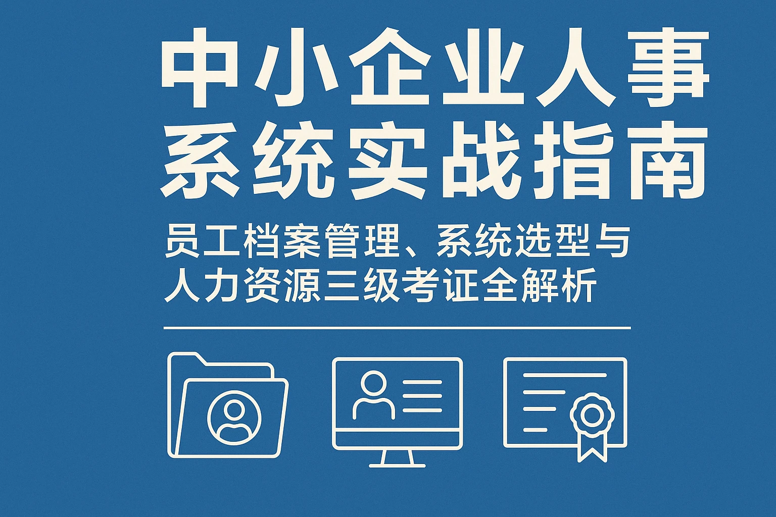 中小企业人事系统实战指南：员工档案管理、系统选型与人力资源三级考证全解析