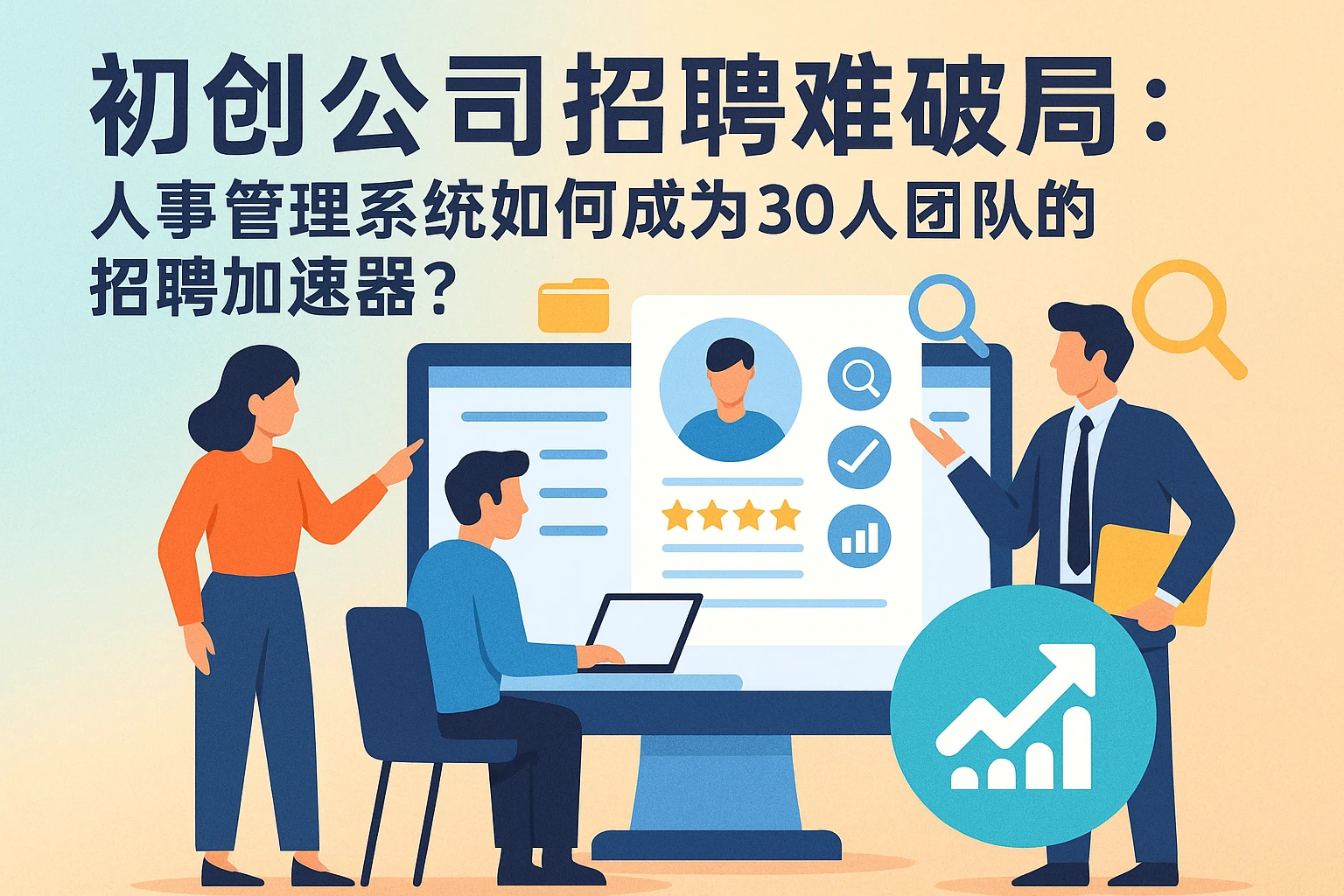 初创公司招聘难破局：人事管理系统如何成为30人团队的招聘加速器？