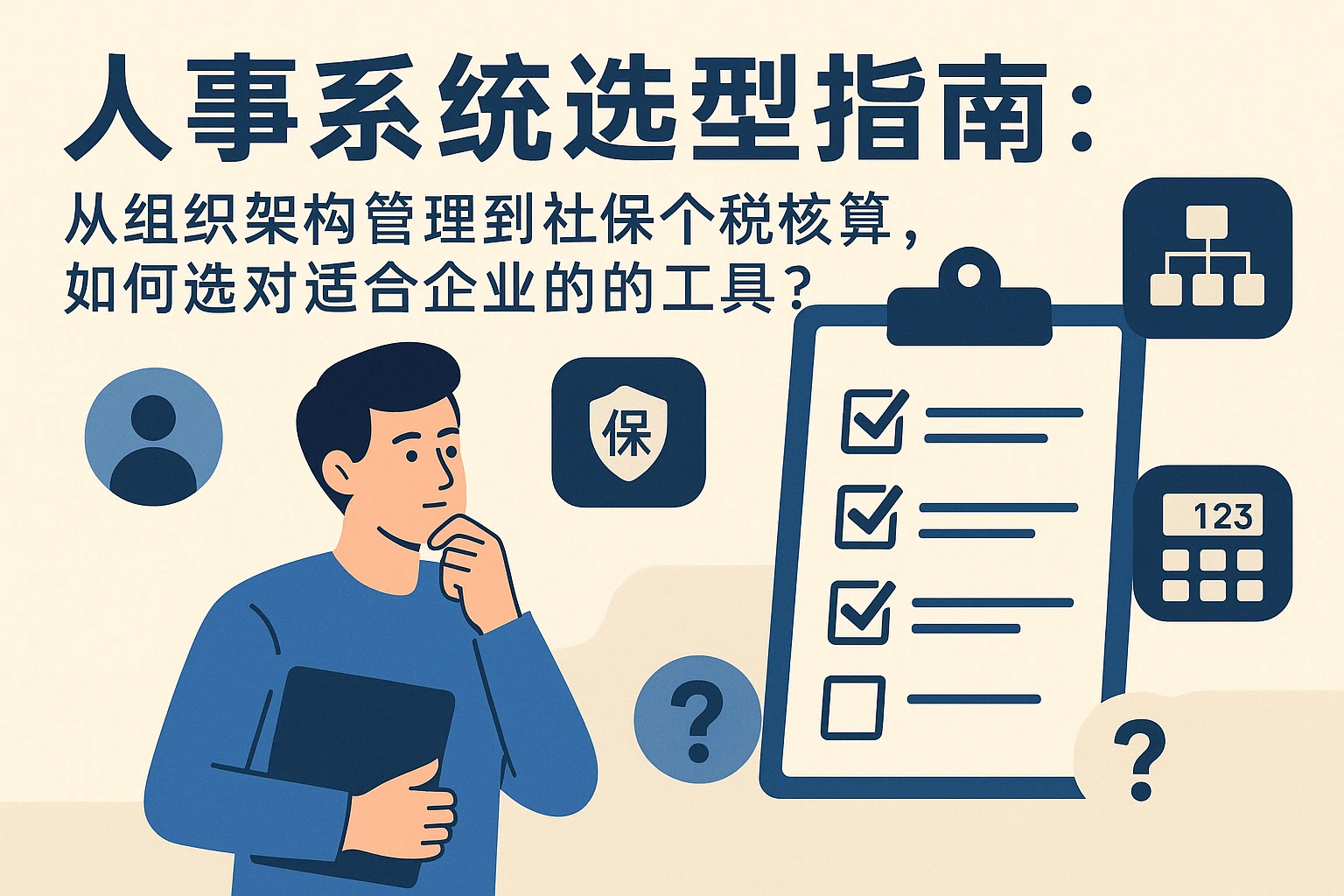 人事系统选型指南：从组织架构管理到社保个税核算，如何选对适合企业的工具？