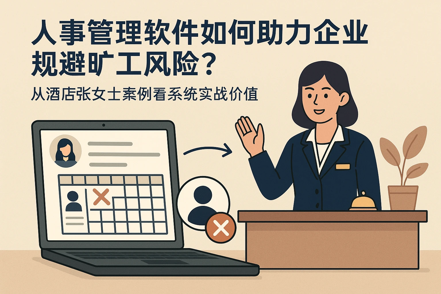 人事管理软件如何助力企业规避旷工风险？从酒店张女士案例看系统实战价值