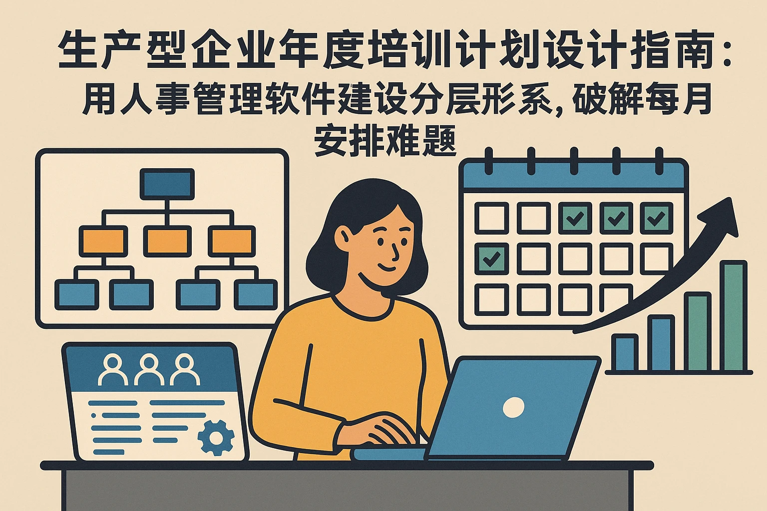 生产型企业年度培训计划设计指南：用人事管理软件构建分层体系，破解每月安排难题