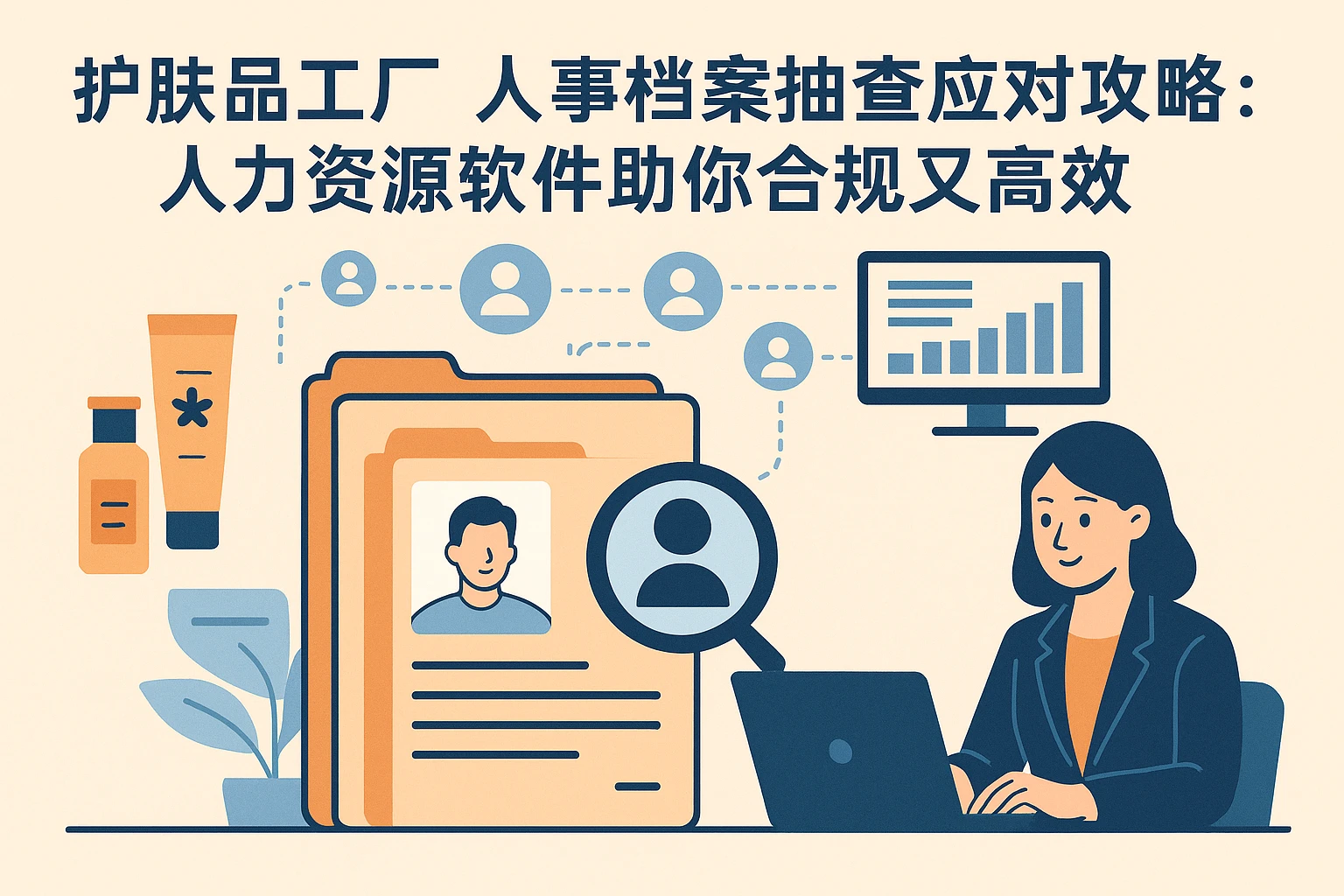 护肤品工厂人事档案抽查应对攻略：人力资源软件助你合规又高效