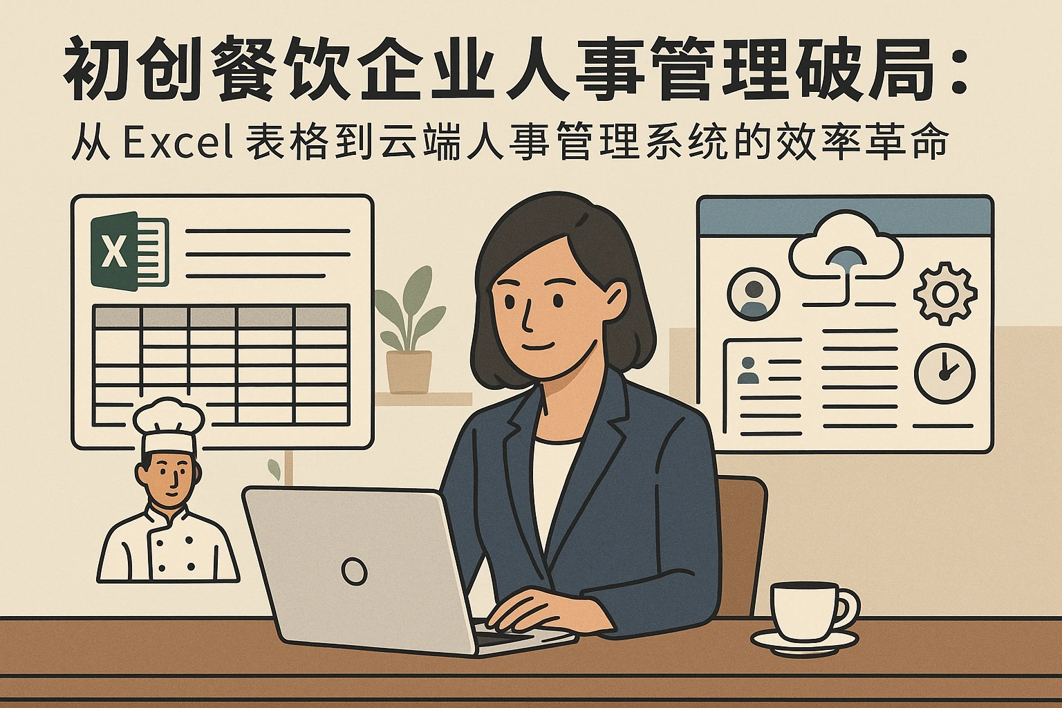 初创餐饮企业人事管理破局：从Excel表格到云端人事管理系统的效率革命