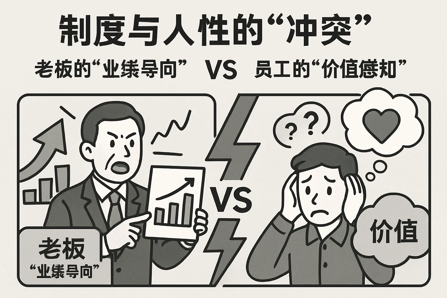 2. 制度与人性的“冲突”：老板的“业绩导向”与员工的“价值感知”矛盾