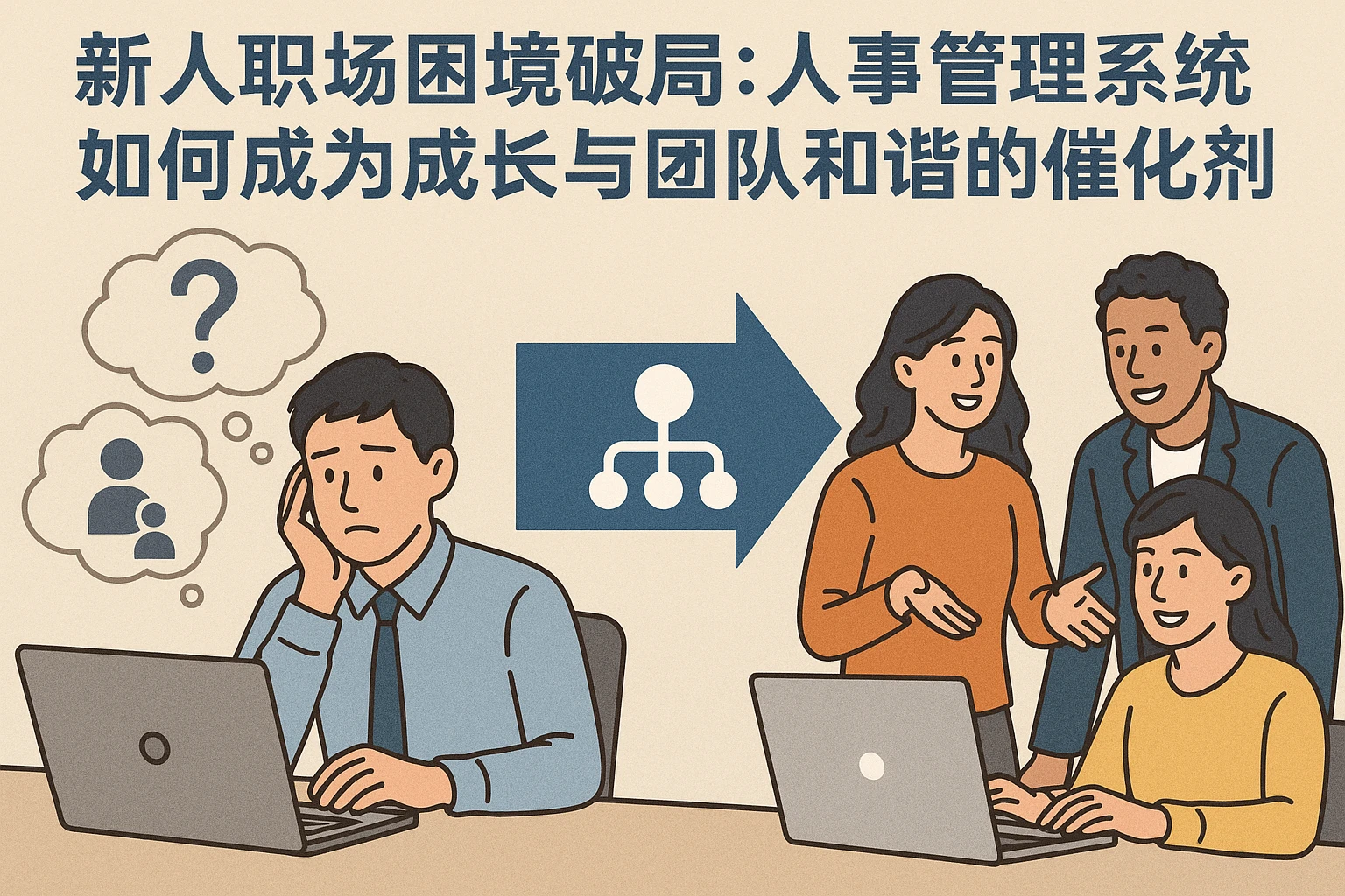 新人职场困境破局：人事管理系统如何成为成长与团队和谐的催化剂