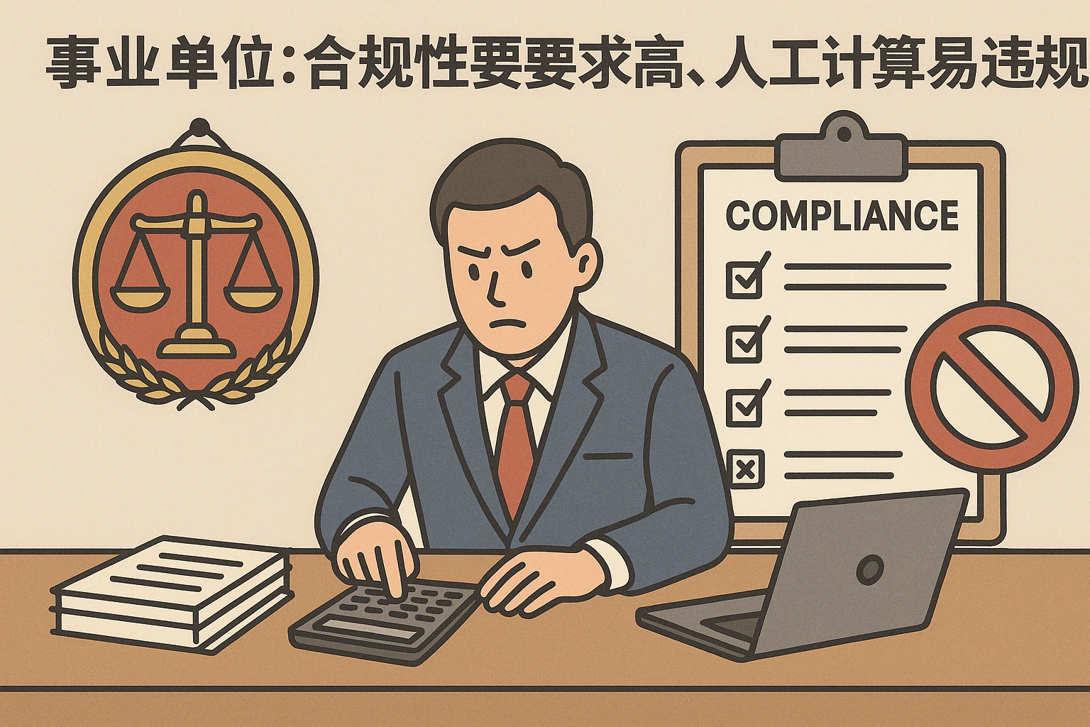 2. 事业单位：合规性要求高，人工计算易违规