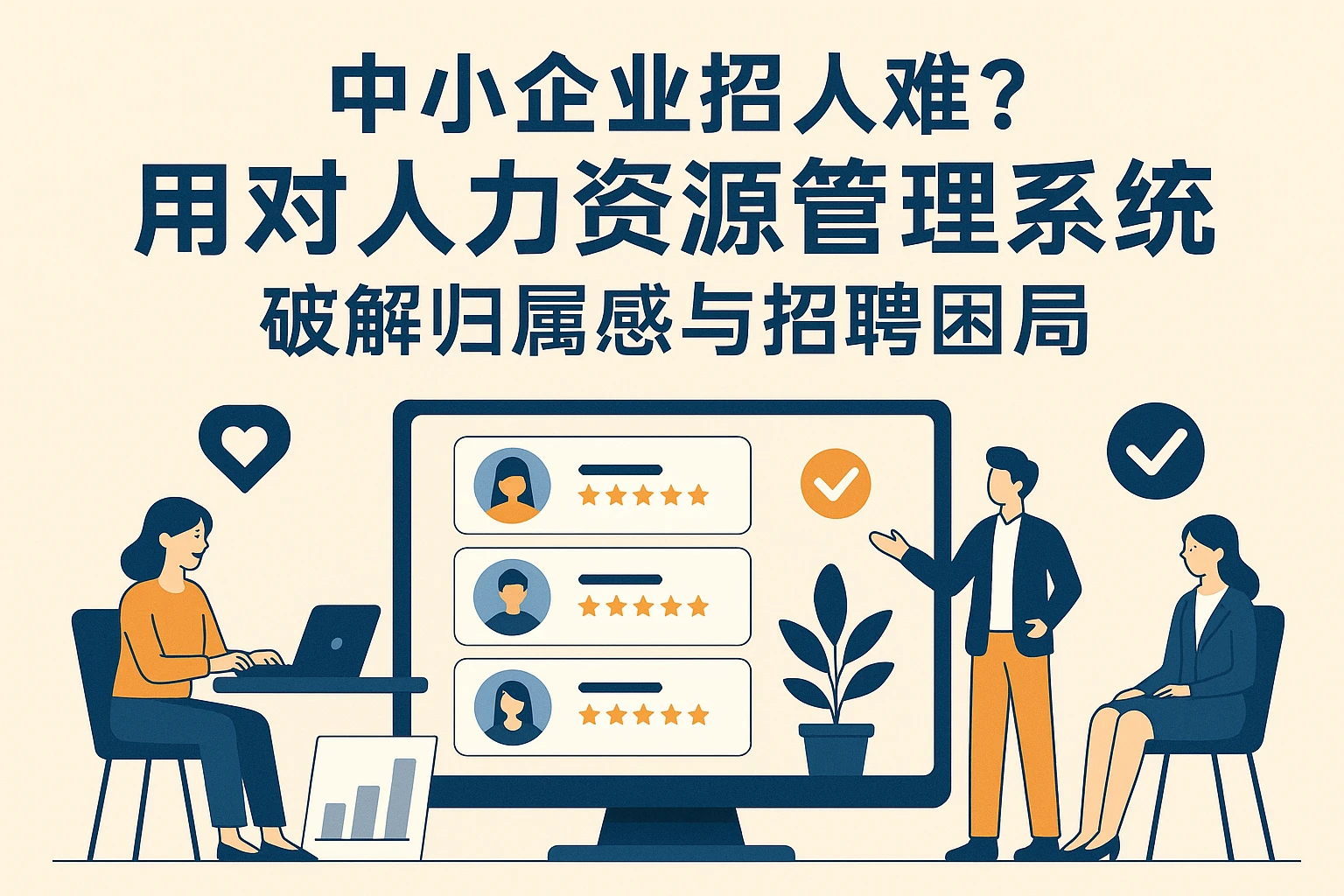中小企业招人难？用对人力资源管理系统，破解归属感与招聘困局