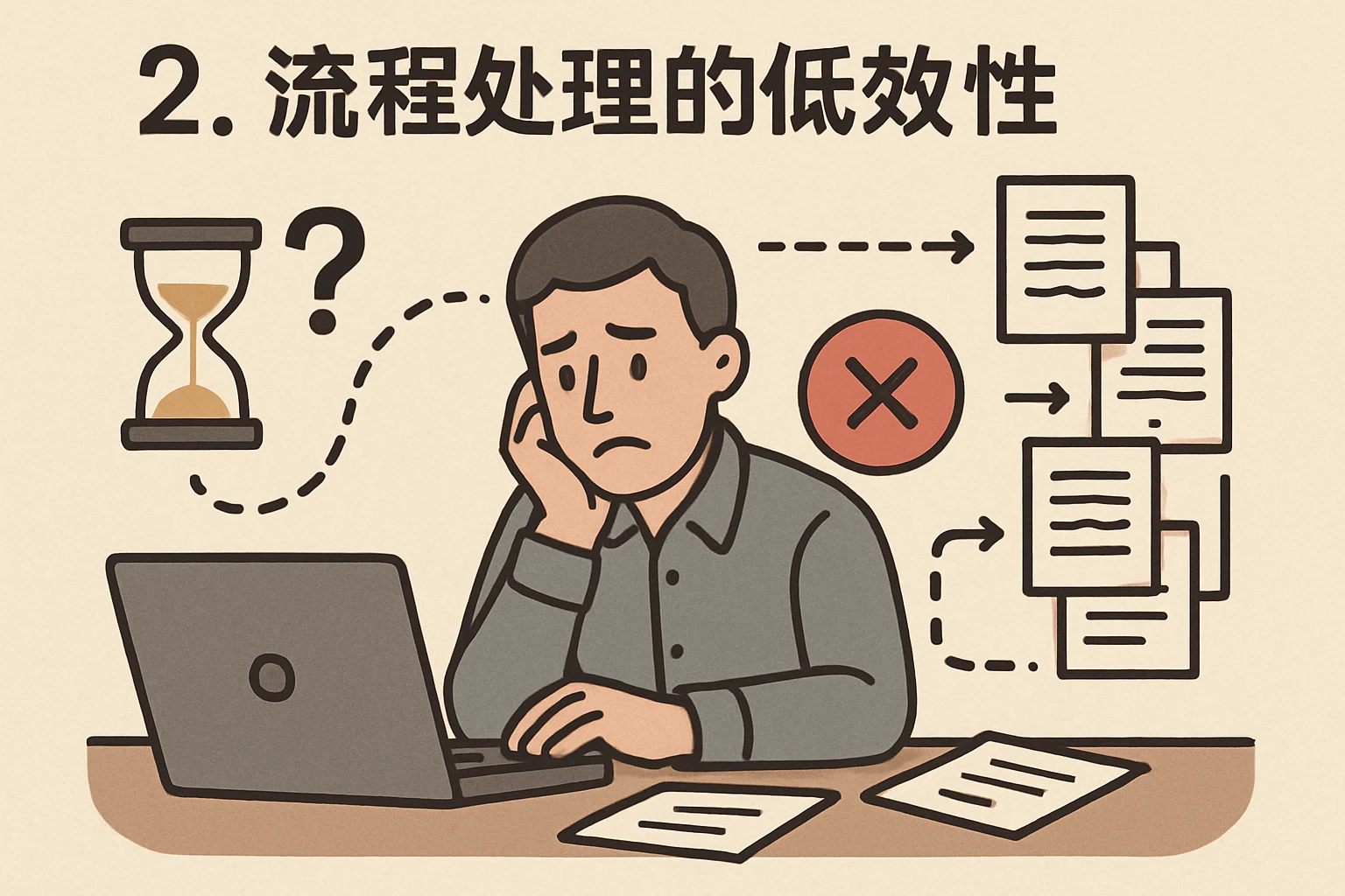 2. 流程处理的低效性