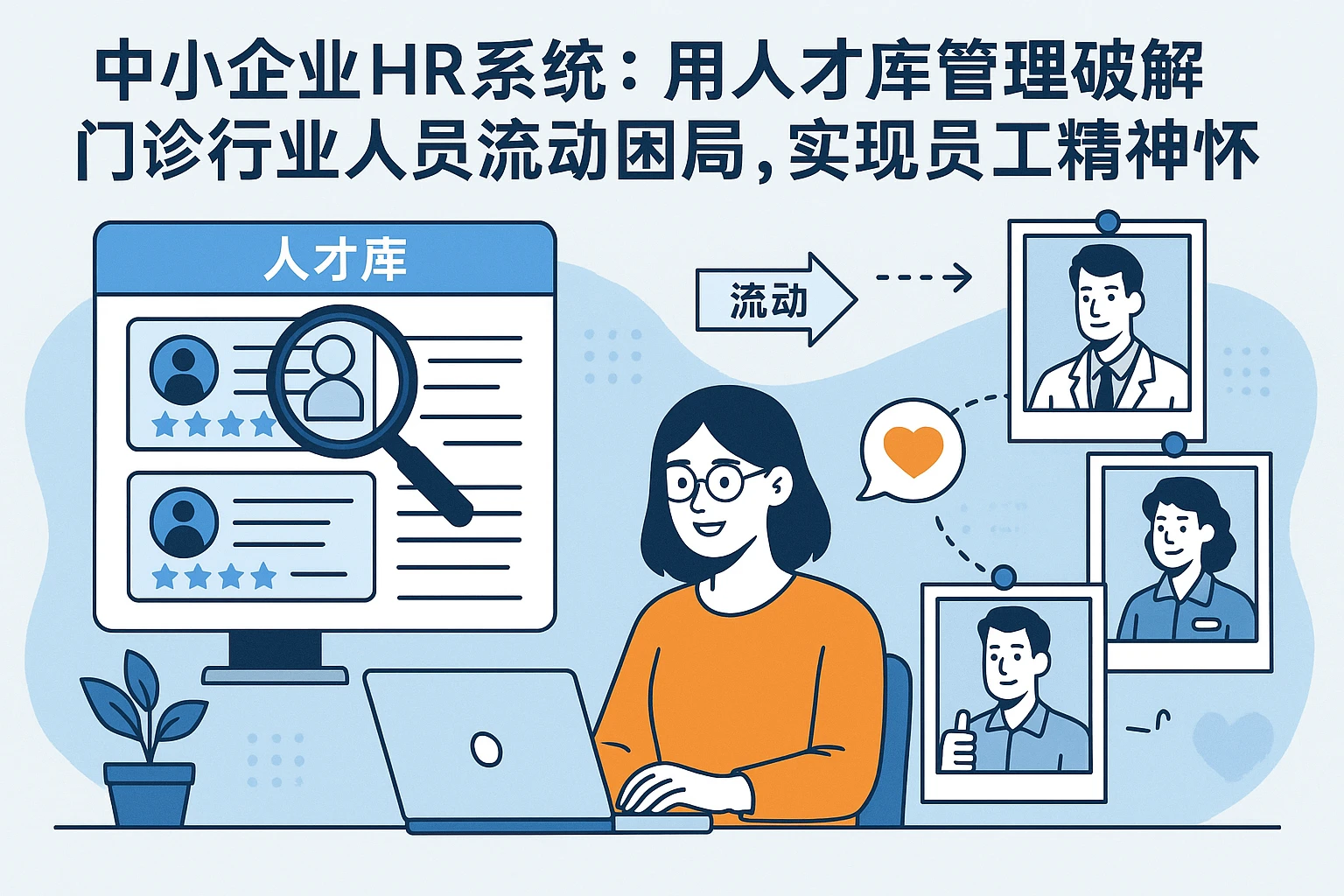 中小企业HR系统：用人才库管理破解门诊行业人员流动困局，实现员工精神关怀