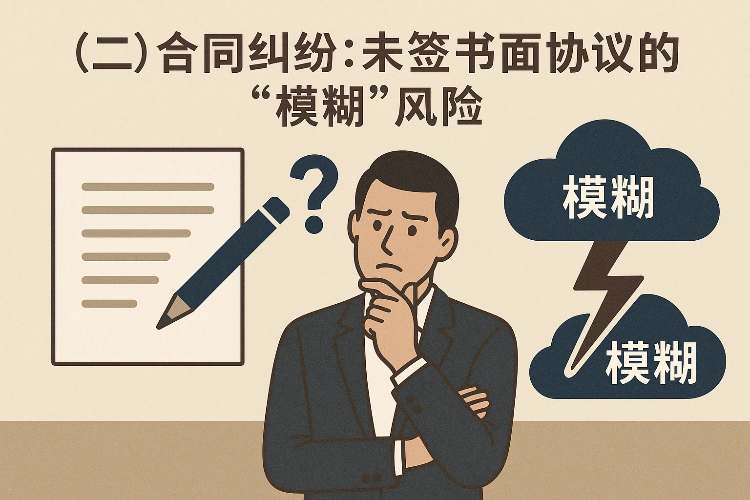 （二）合同纠纷：未签书面协议的“模糊”风险
