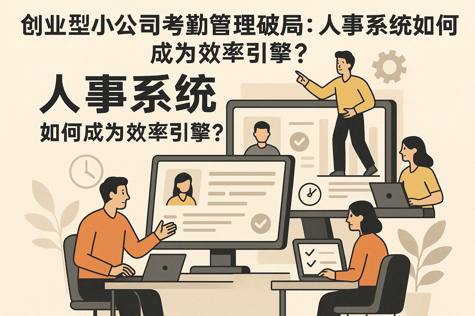 创业型小公司考勤管理破局：人事系统如何成为效率引擎？