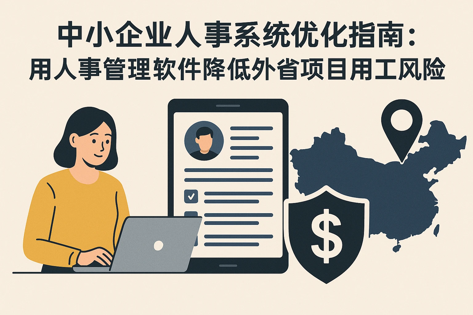 中小企业人事系统优化指南：用人事管理软件降低外省项目用工风险