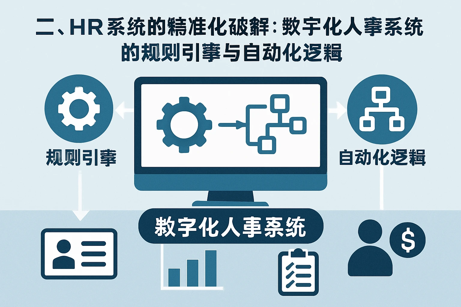 二、HR系统的精准化破解：数字化人事系统的规则引擎与自动化逻辑
