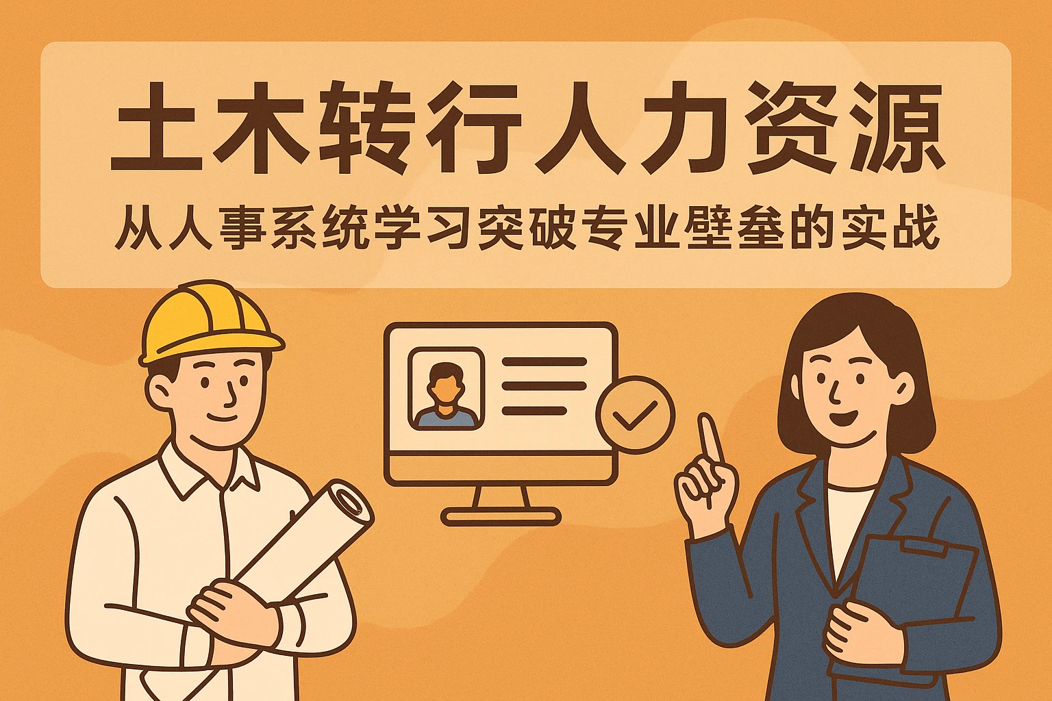 土木转行人力资源：从人事系统学习突破专业壁垒的实战路径